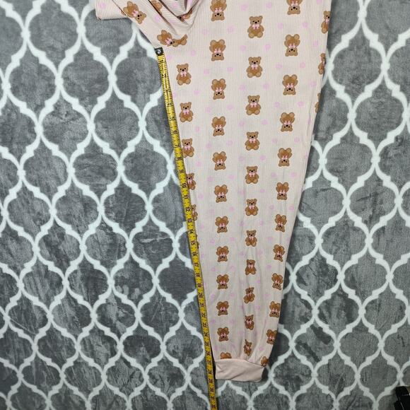 Spoiled Angel Pajamas Long Johns Women Medium Pink One Piece Thermal Underwear - Picture 12 of 14